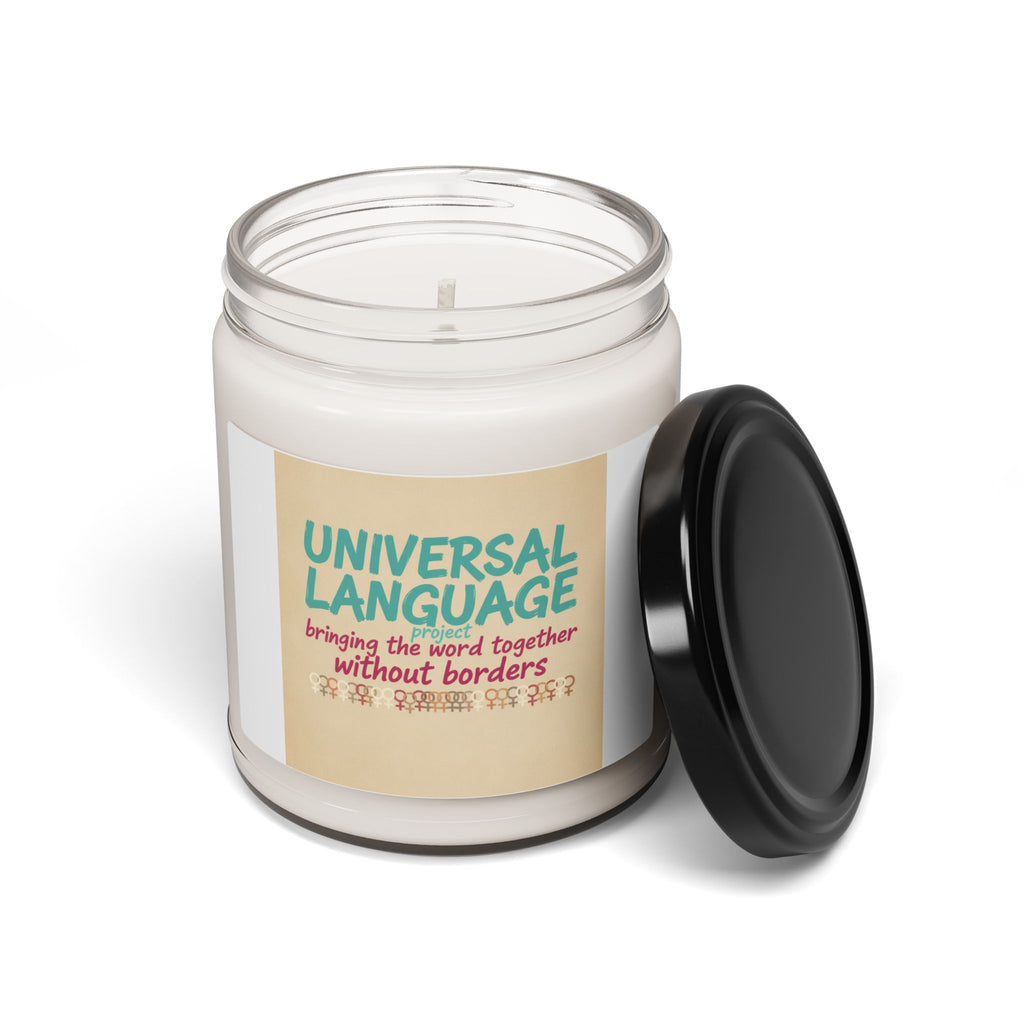 Universal Language Candle | Empowerment Slogan, Feminist Quote Soy Candle