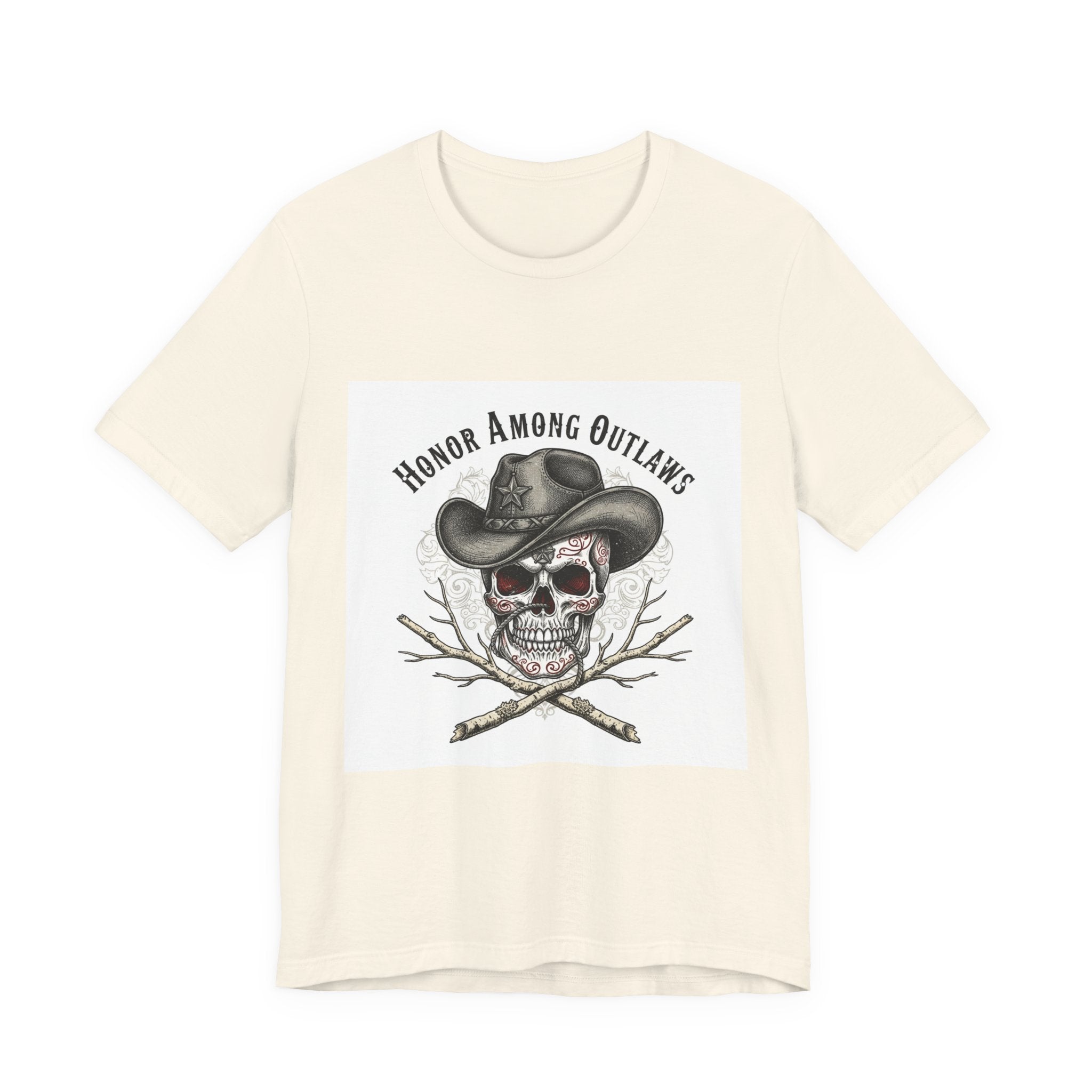 Western Skull Art Tee | cowboy horror shirt, gothic Americana