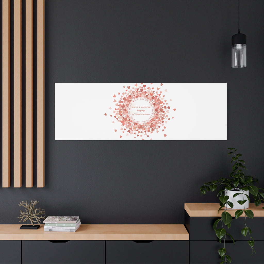 Tiny Heart Confetti Canvas | Matte Stretched Wall Art
