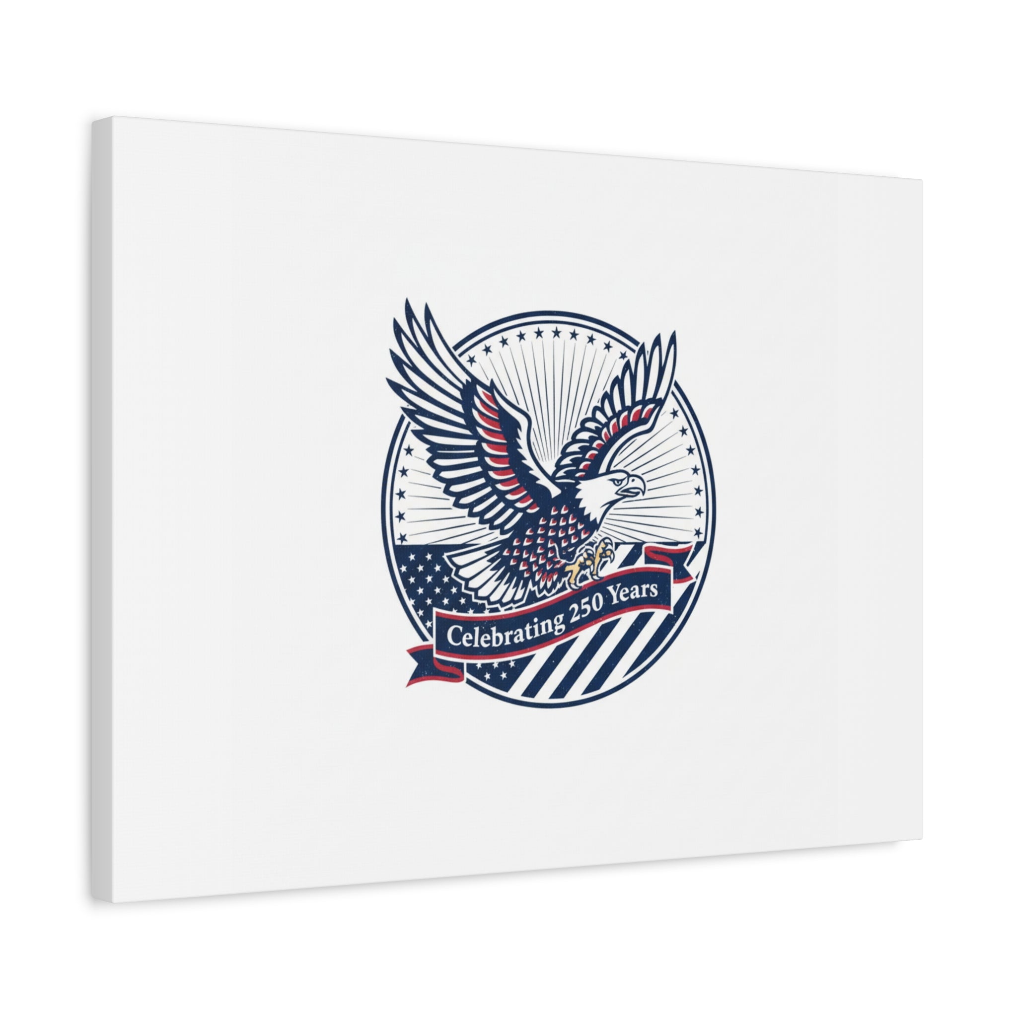 250th Anniversary Eagle Emblem Canvas | Semiquincentennial Americana