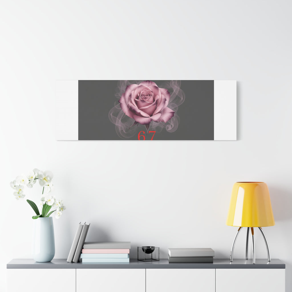6 7 Valentine's Canvas | Viral Gothic Rose Wall Art | 6 7 Meaning Dark Romance