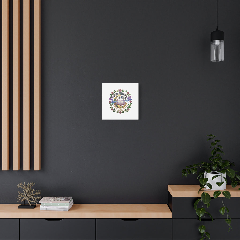 Romantasy Reader Canvas Print | enchanted bookish celestial gothic