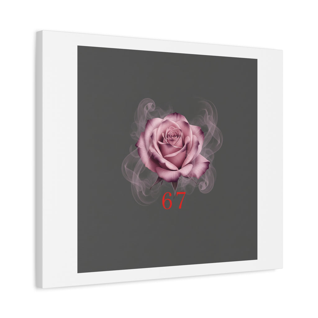 6 7 Valentine's Canvas | Viral Gothic Rose Wall Art | 6 7 Meaning Dark Romance