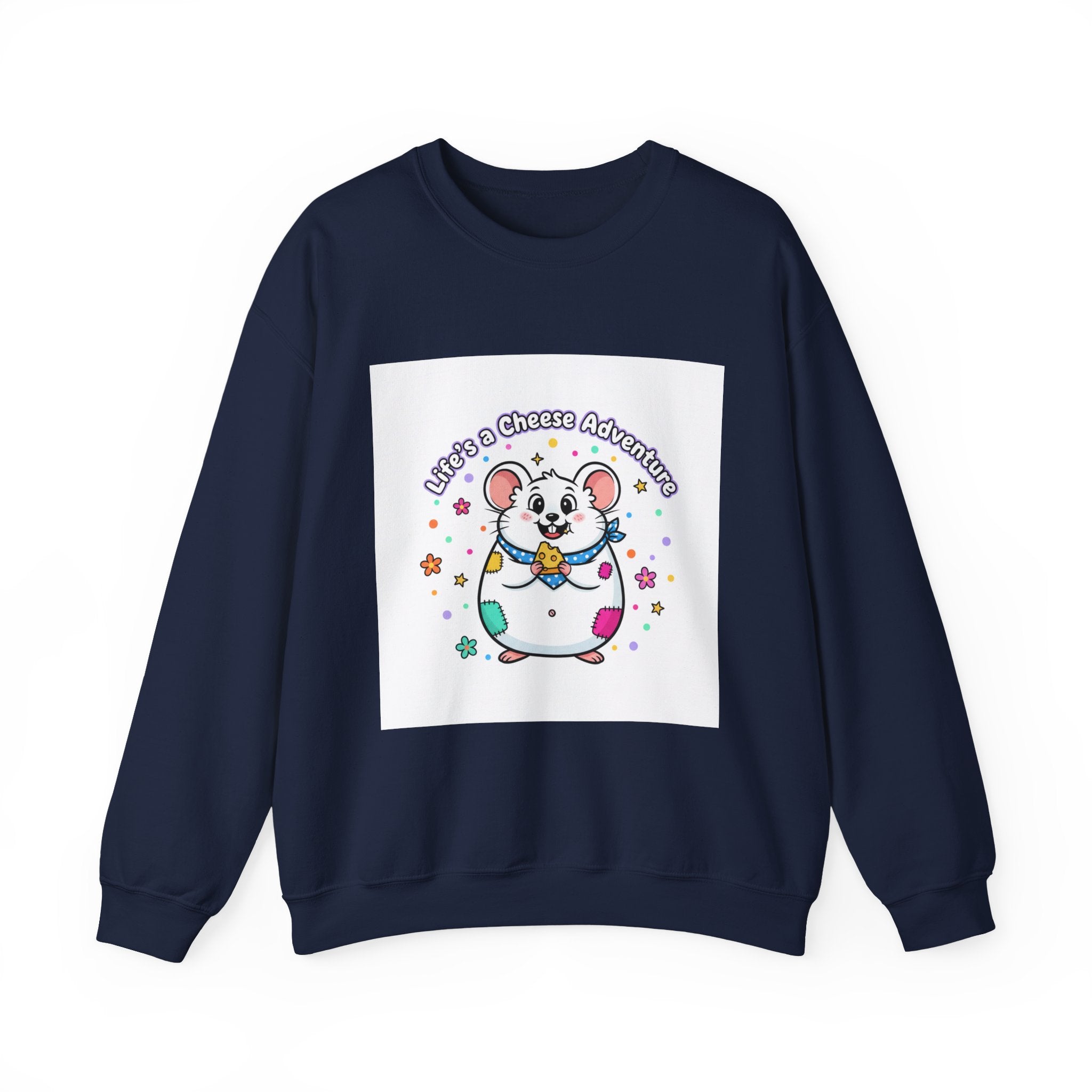 Mouse Cheese Adventure Sweatshirt | Rodent-Core, quirky animal pride