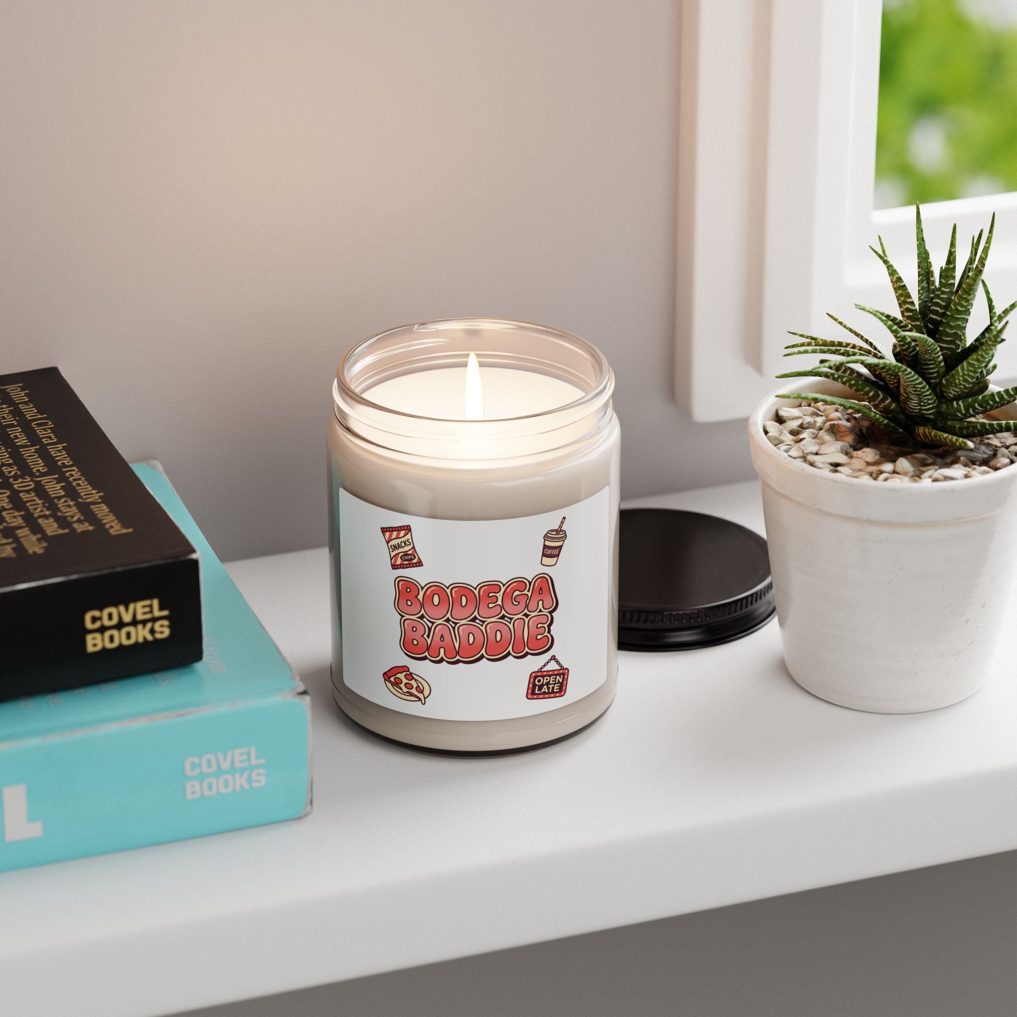 Bodega Baddie Soy Candle, NYC deli sign, Y2K cherries | Corner Store Cool