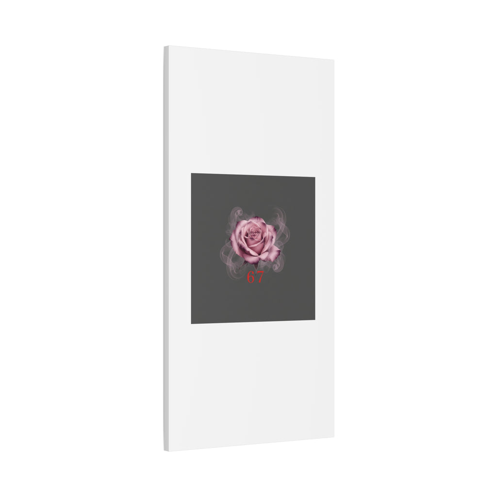 6 7 Valentine's Canvas | Viral Gothic Rose Wall Art | 6 7 Meaning Dark Romance