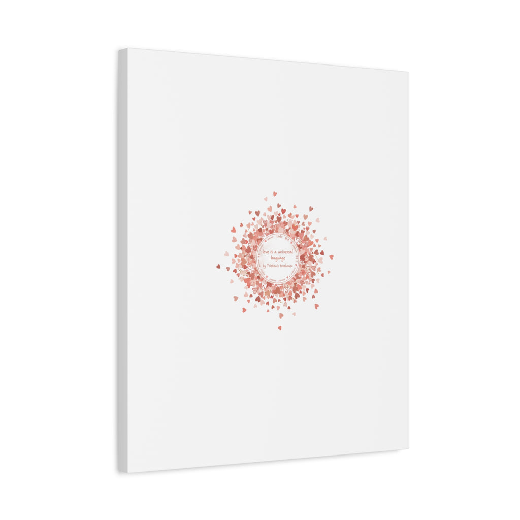 Tiny Heart Confetti Canvas | Matte Stretched Wall Art