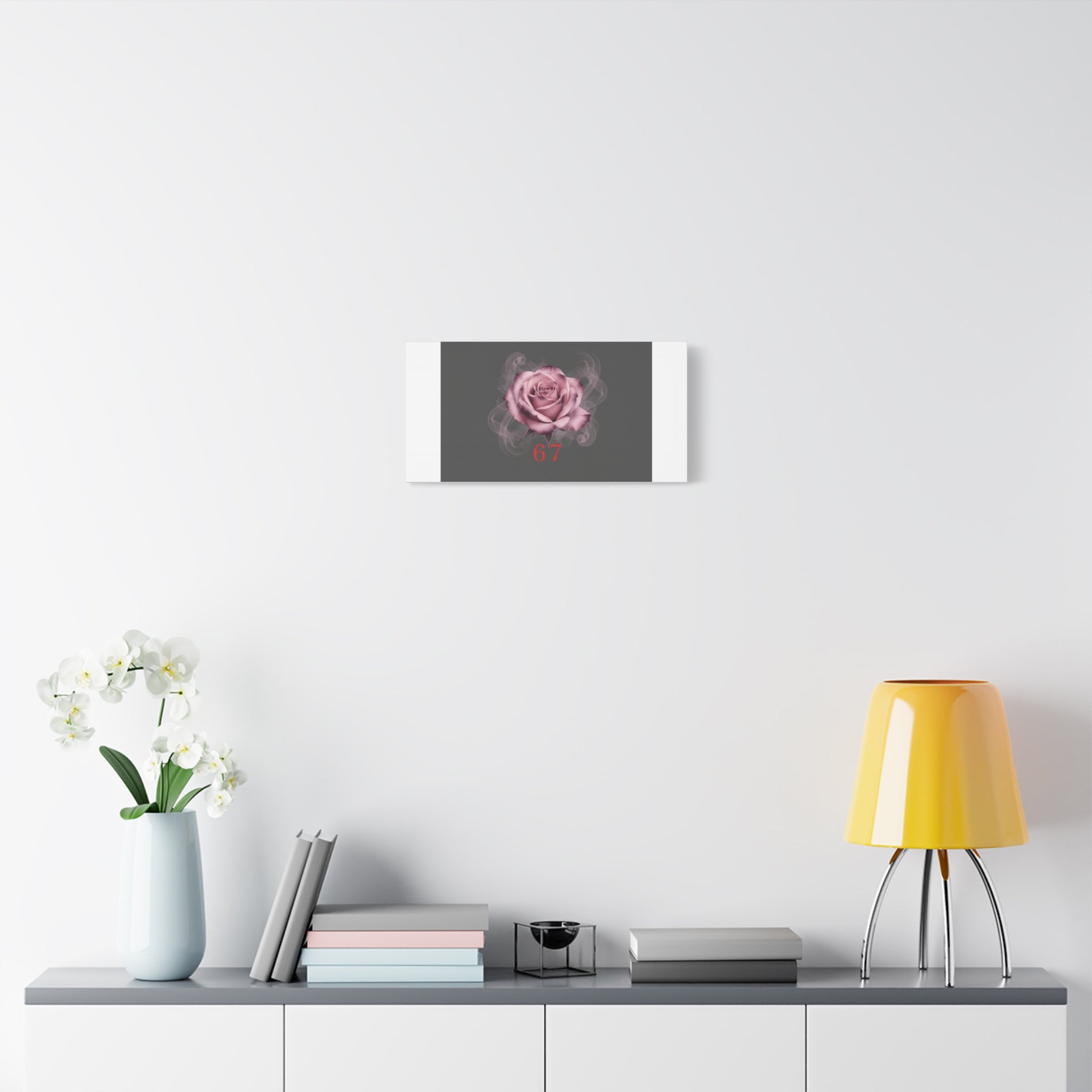 6 7 Valentine's Canvas | Viral Gothic Rose Wall Art | 6 7 Meaning Dark Romance