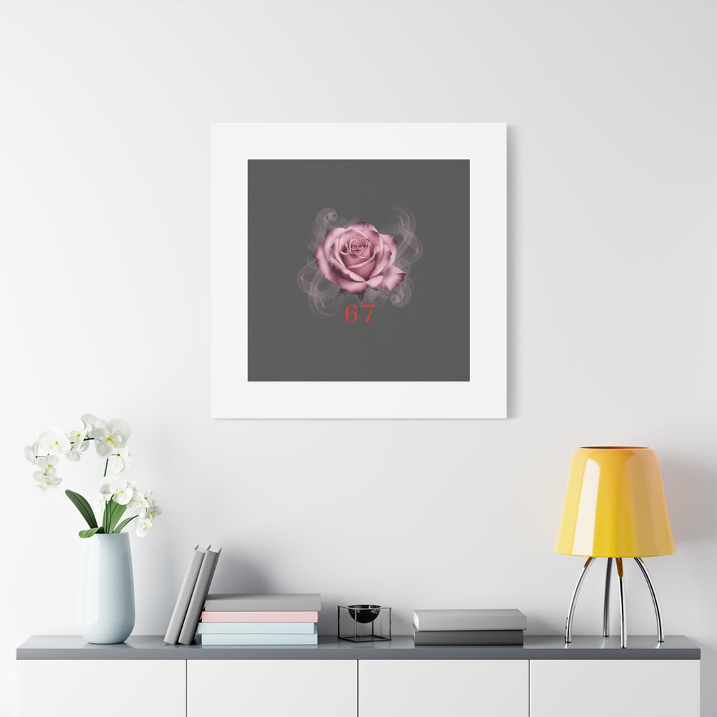 6 7 Valentine's Canvas | Viral Gothic Rose Wall Art | 6 7 Meaning Dark Romance