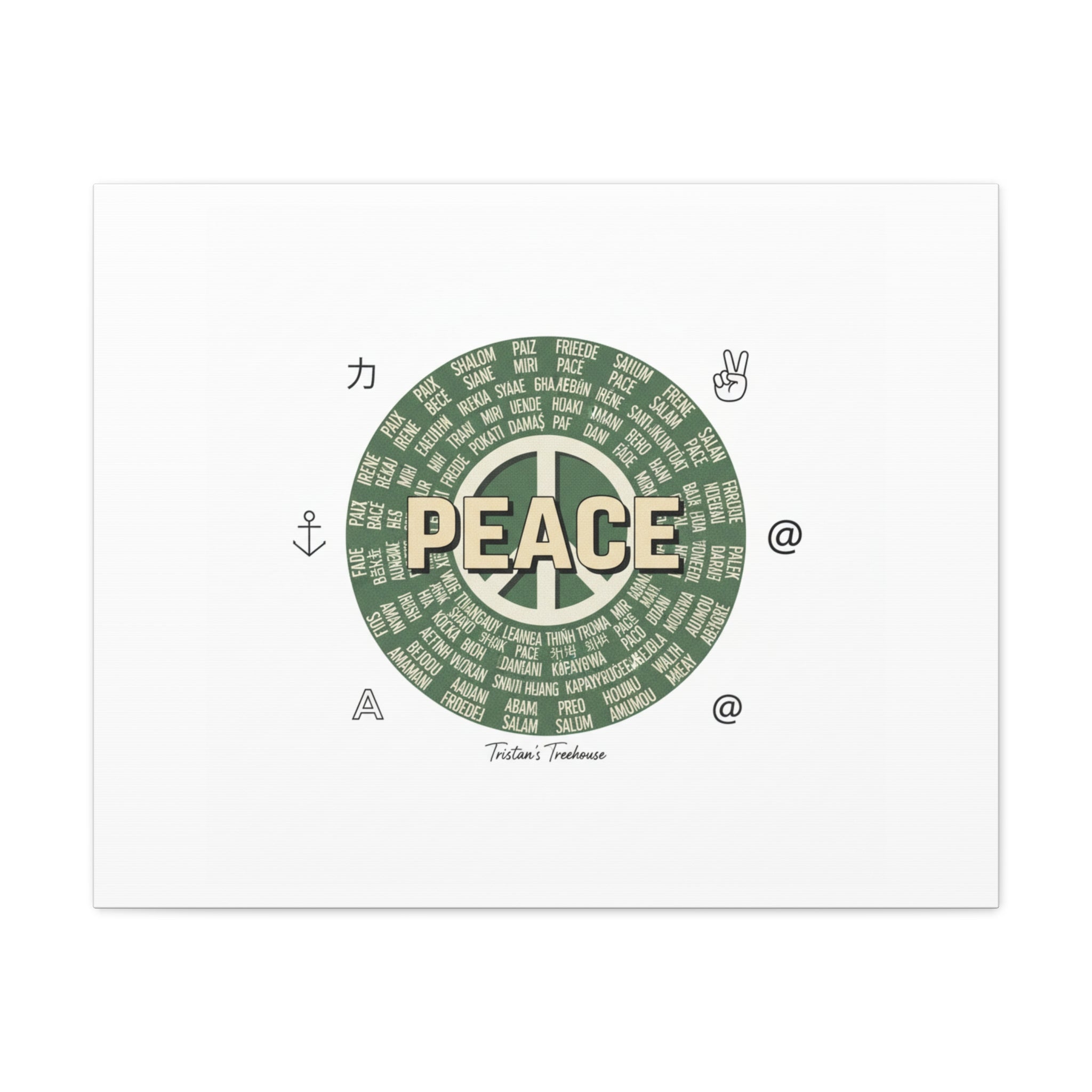 Peace doodle canvas | hand drawn sketch aesthetic, handwritten message