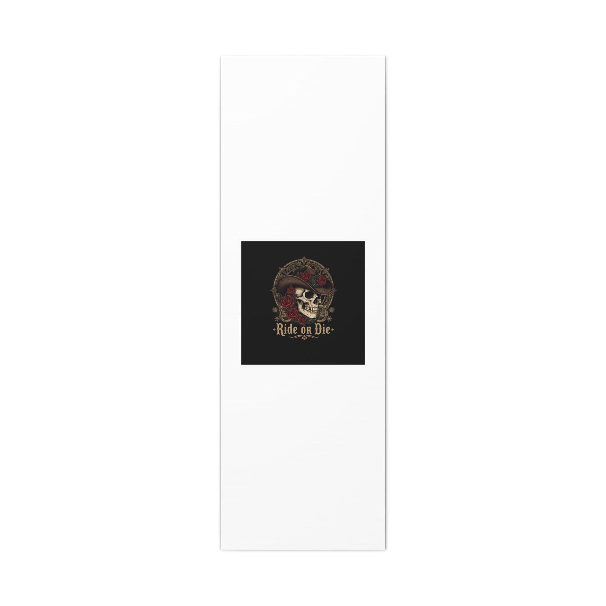 Ride or Die Skull Canvas | Western Skull Art, Gothic Americana
