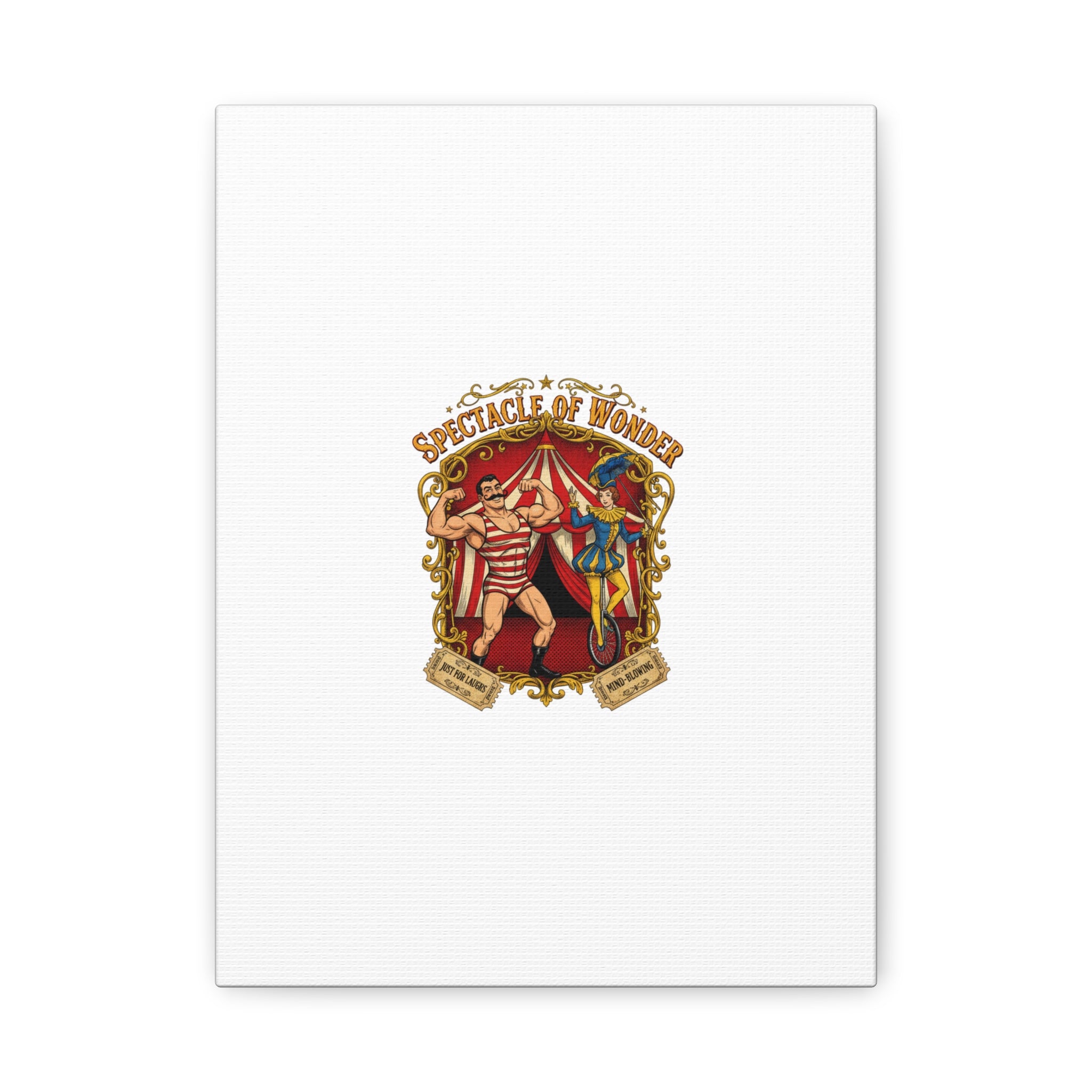 Spectacle of Wonder Circus Art Print, Canvas | Vintage Carnival Design