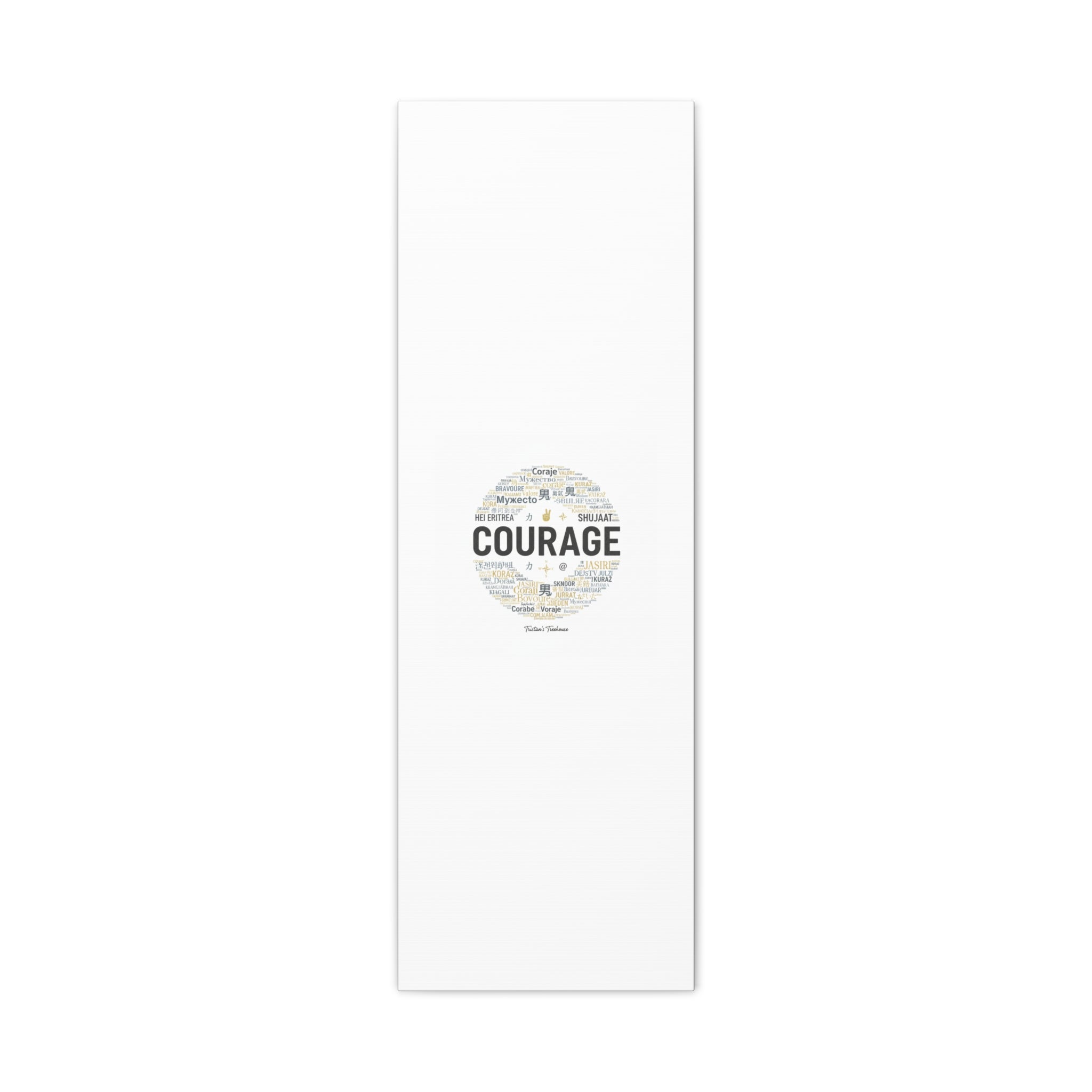 Courage Word Cloud Canvas | Fresh-Start Minimalism art print