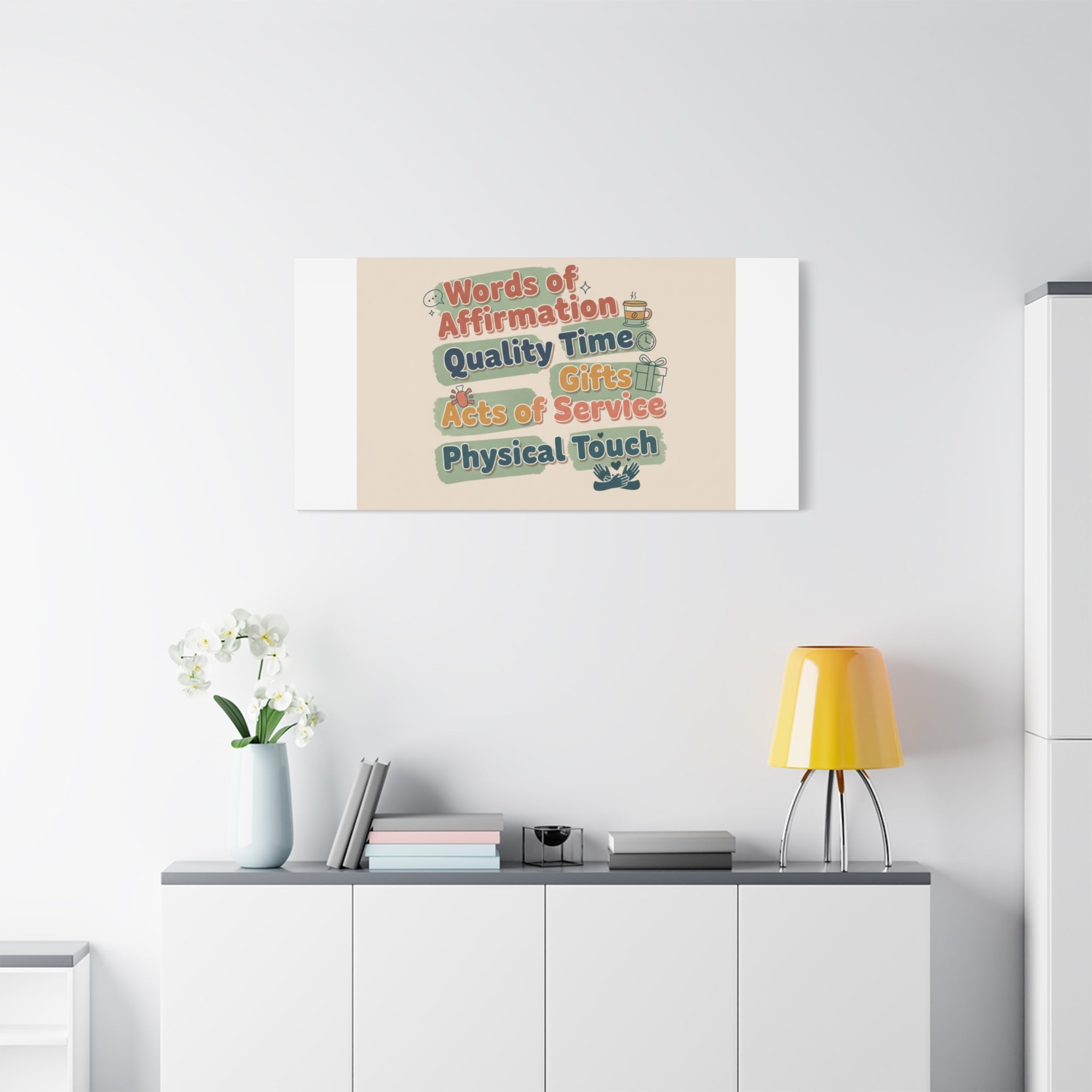 Love Languages List Matte Canvas Wall Art | love language meme, relationship humor