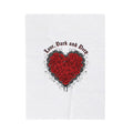 Love, Dark and Deep Heart Plush Blanket | gothic romance, 80s new romantic