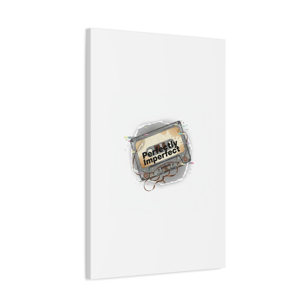 Perfectly Imperfect Cassette, Canvas Print | Analog Error, glitch art static