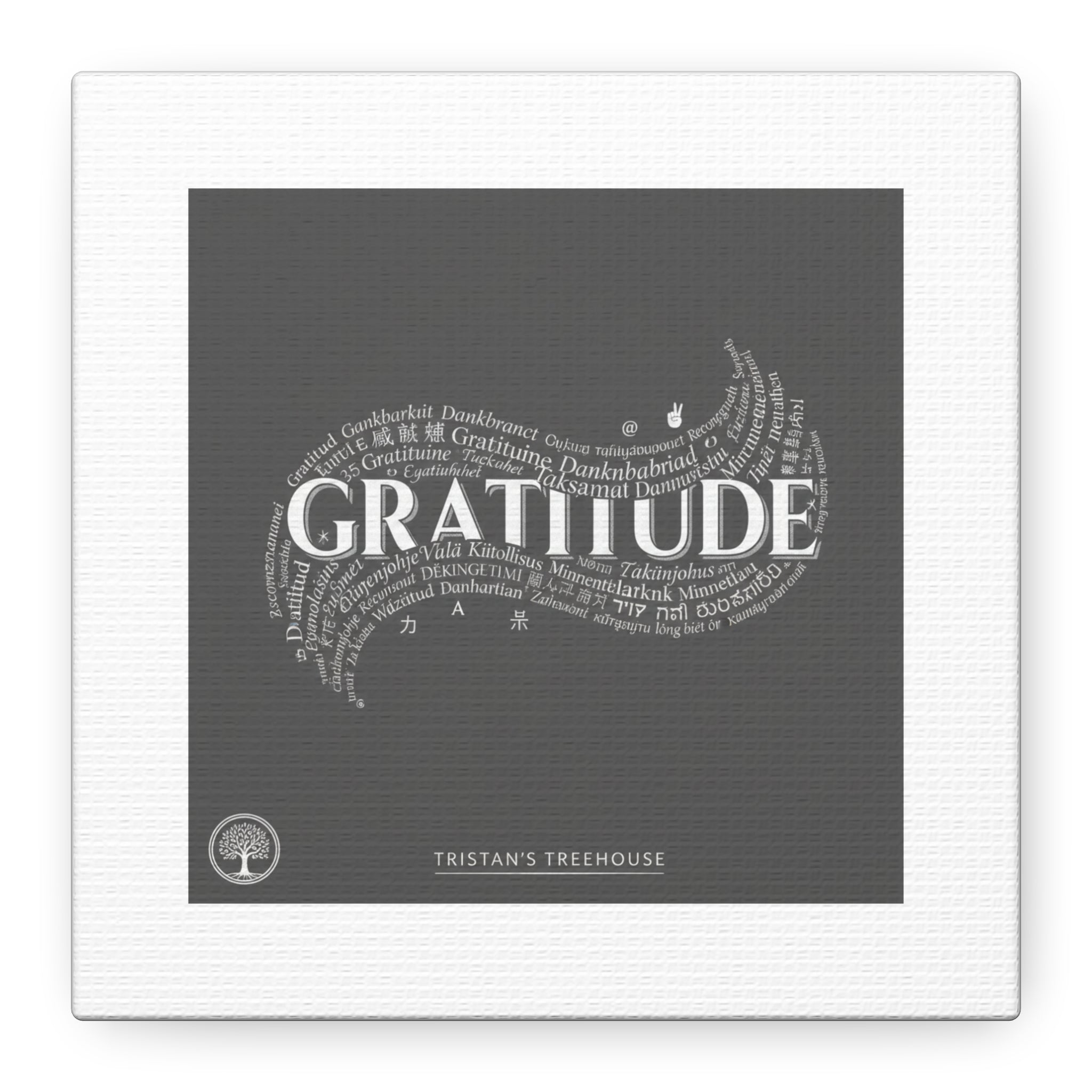 Gratitude Wall Art Matte Canvas | Tiny Treats, sweet uplifting print