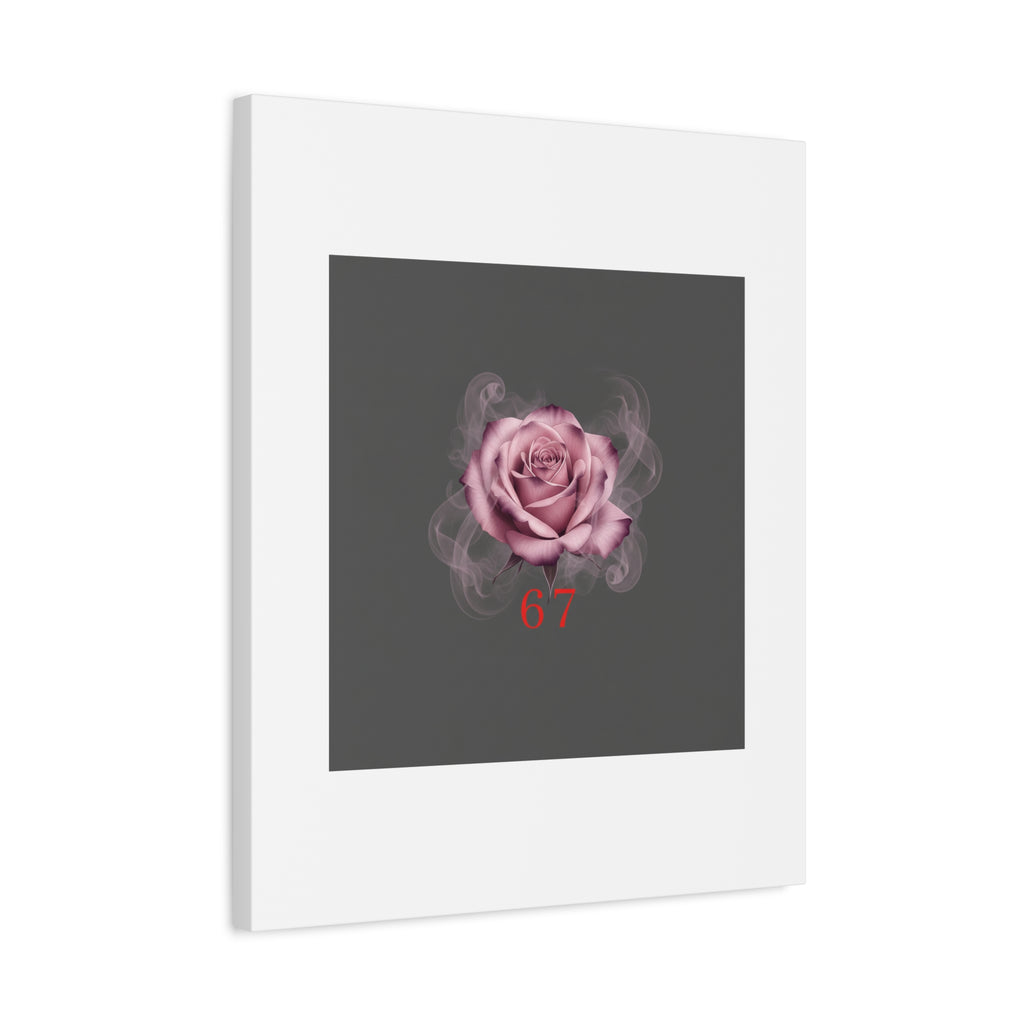 6 7 Valentine's Canvas | Viral Gothic Rose Wall Art | 6 7 Meaning Dark Romance