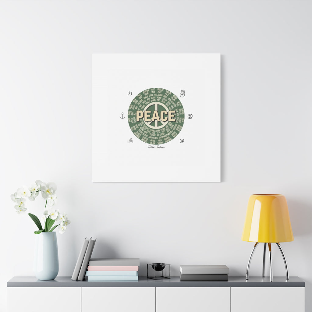 Peace doodle canvas | hand drawn sketch aesthetic, handwritten message