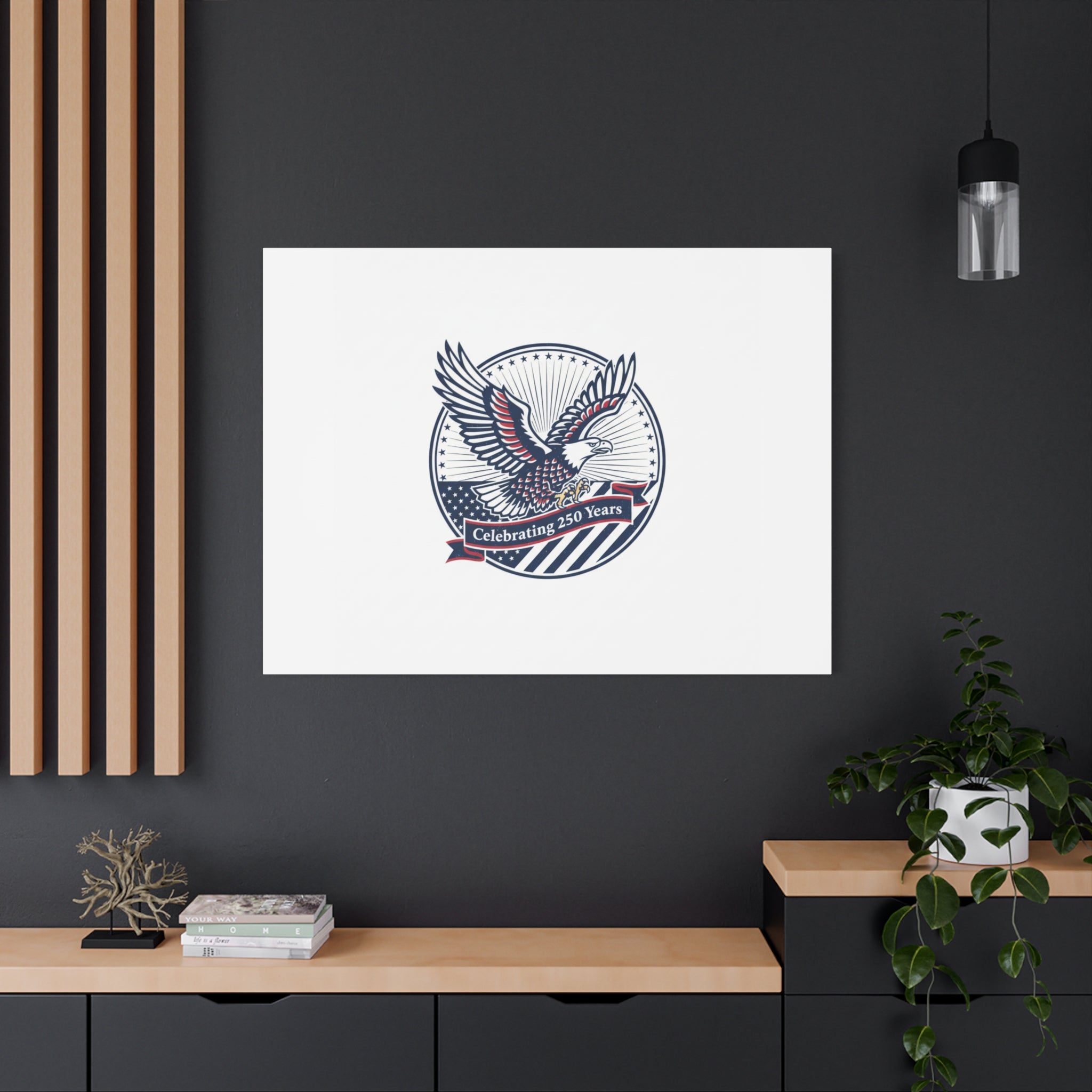 250th Anniversary Eagle Emblem Canvas | Semiquincentennial Americana