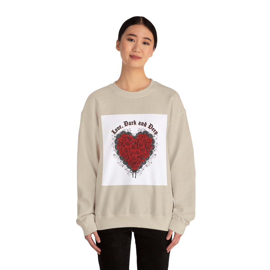 Gothic Rose Heart sweatshirt | New Romantic, 80s nostalgia