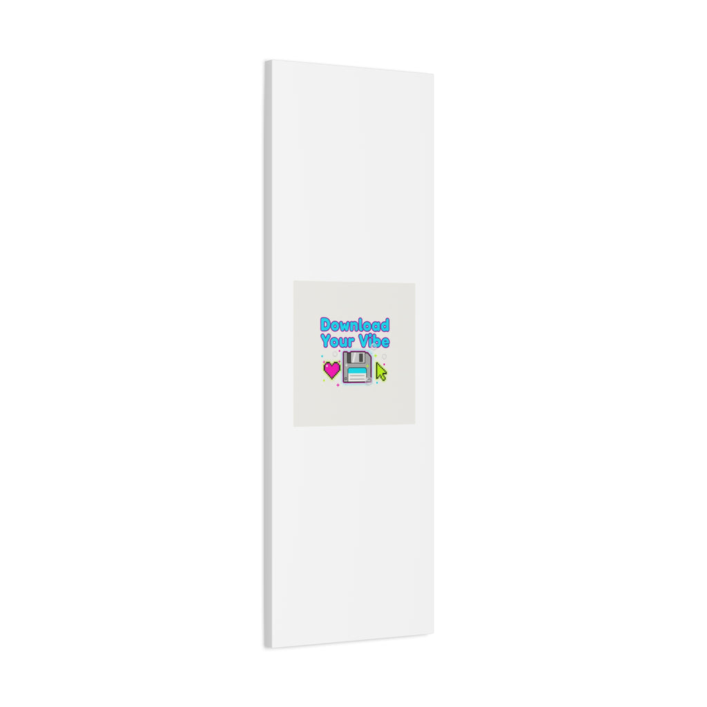 Download Your Vibe Canvas | Y2K Retro Tech, Pixel Floppy Disk Poster