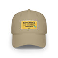 Kindness Is A Universal Language Patch Cap — Red Low Profile Baseball Hat