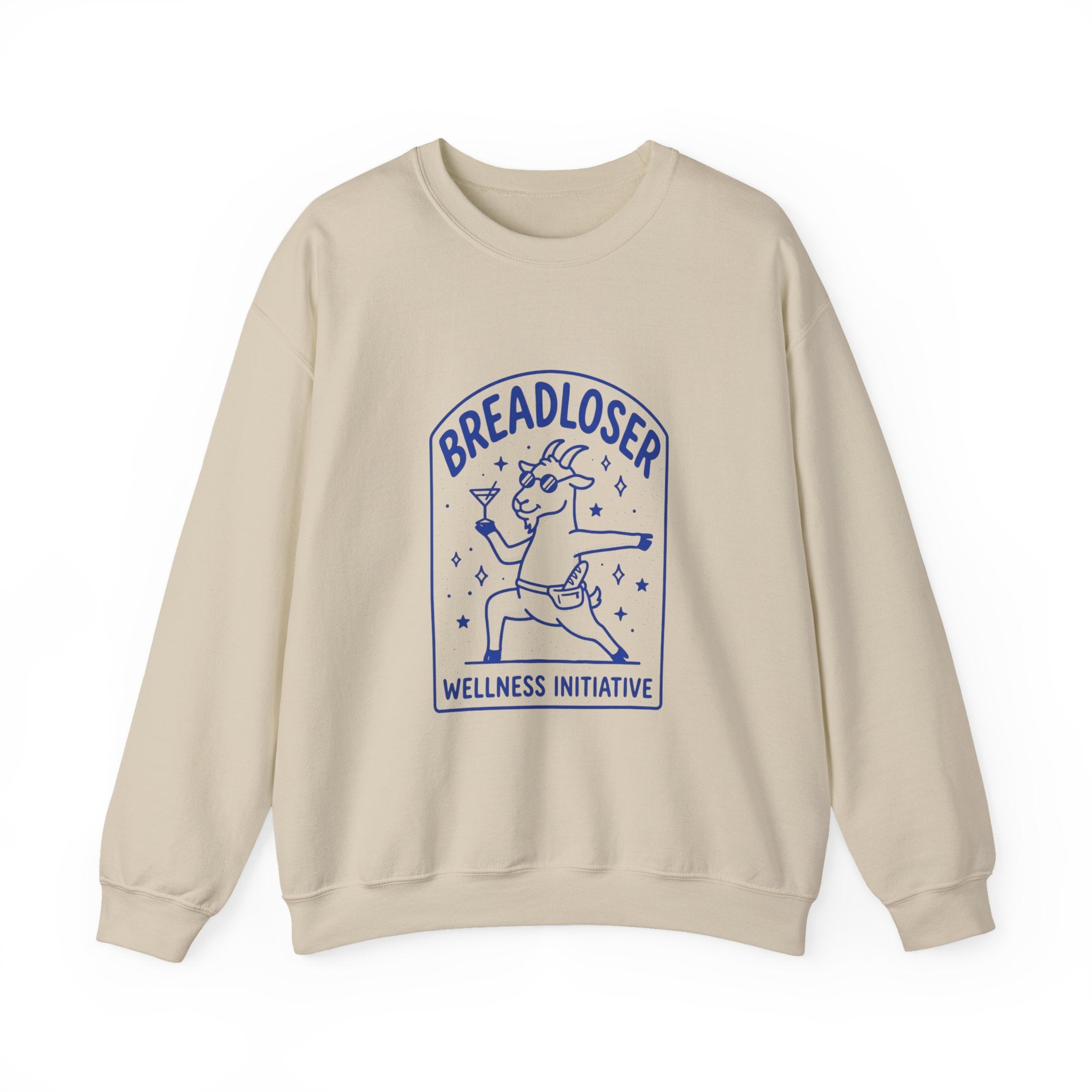 BREADLOSER doodle crewneck Sweatshirt | Primary Breadloser burnout humor