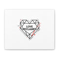 Love Reclaimed Canvas | modern heart design, minimalist love icon