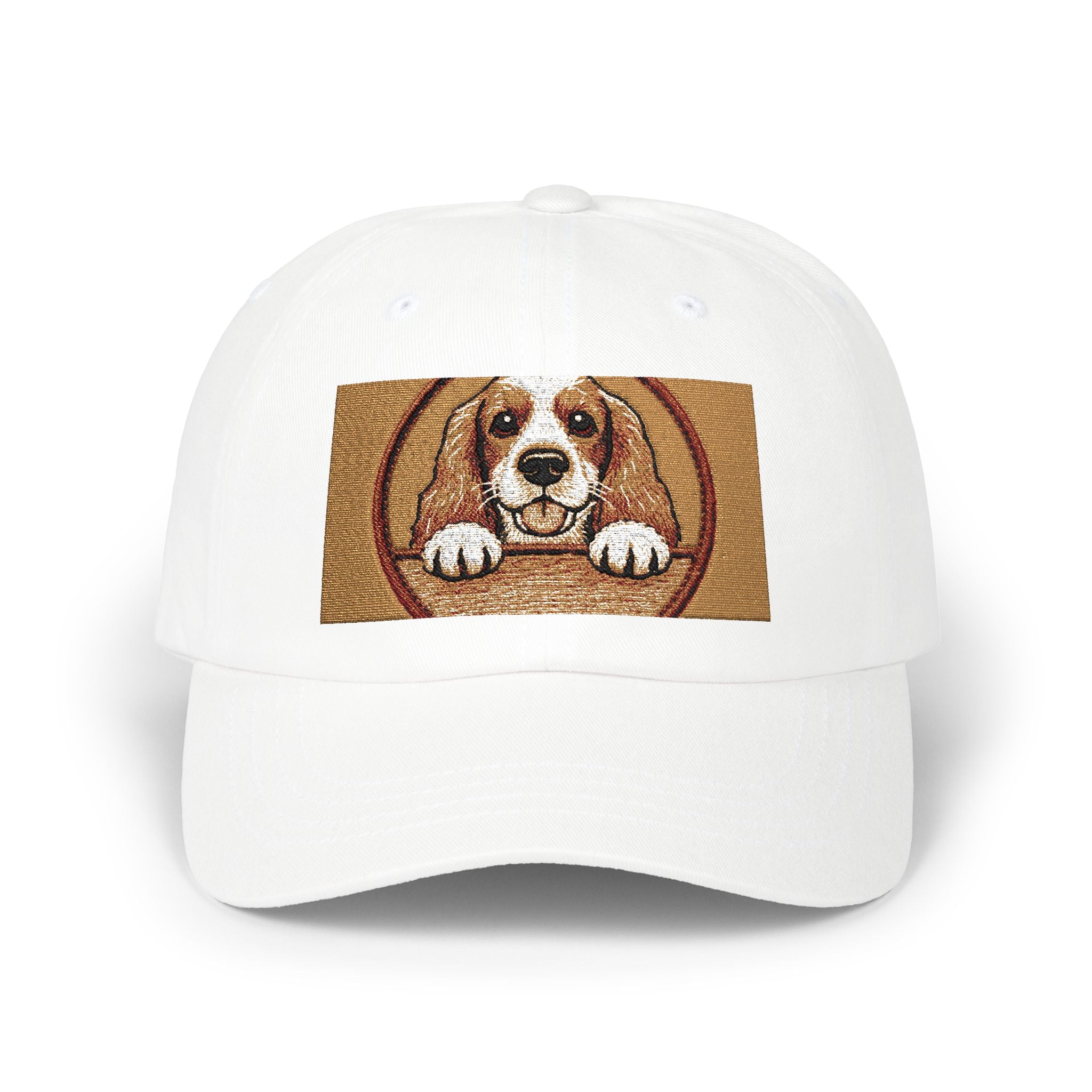 Dad Cap — Cute Puppy Dog Doormat Embroidery Dad Hat