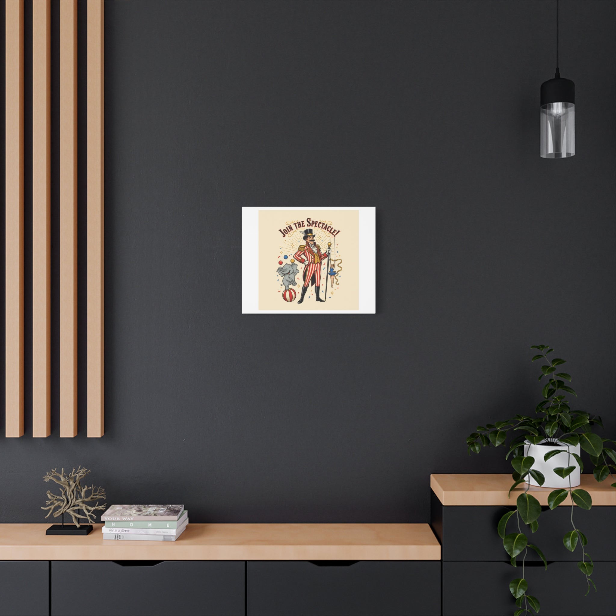 Join the Spectacle Circus Art Print | Matte Canvas, Stretched, Vintage Carnival Design