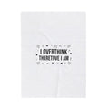 I Overthink Therefore I Am Blanket | Sarcastic Quote, Self-Deprecating Humor