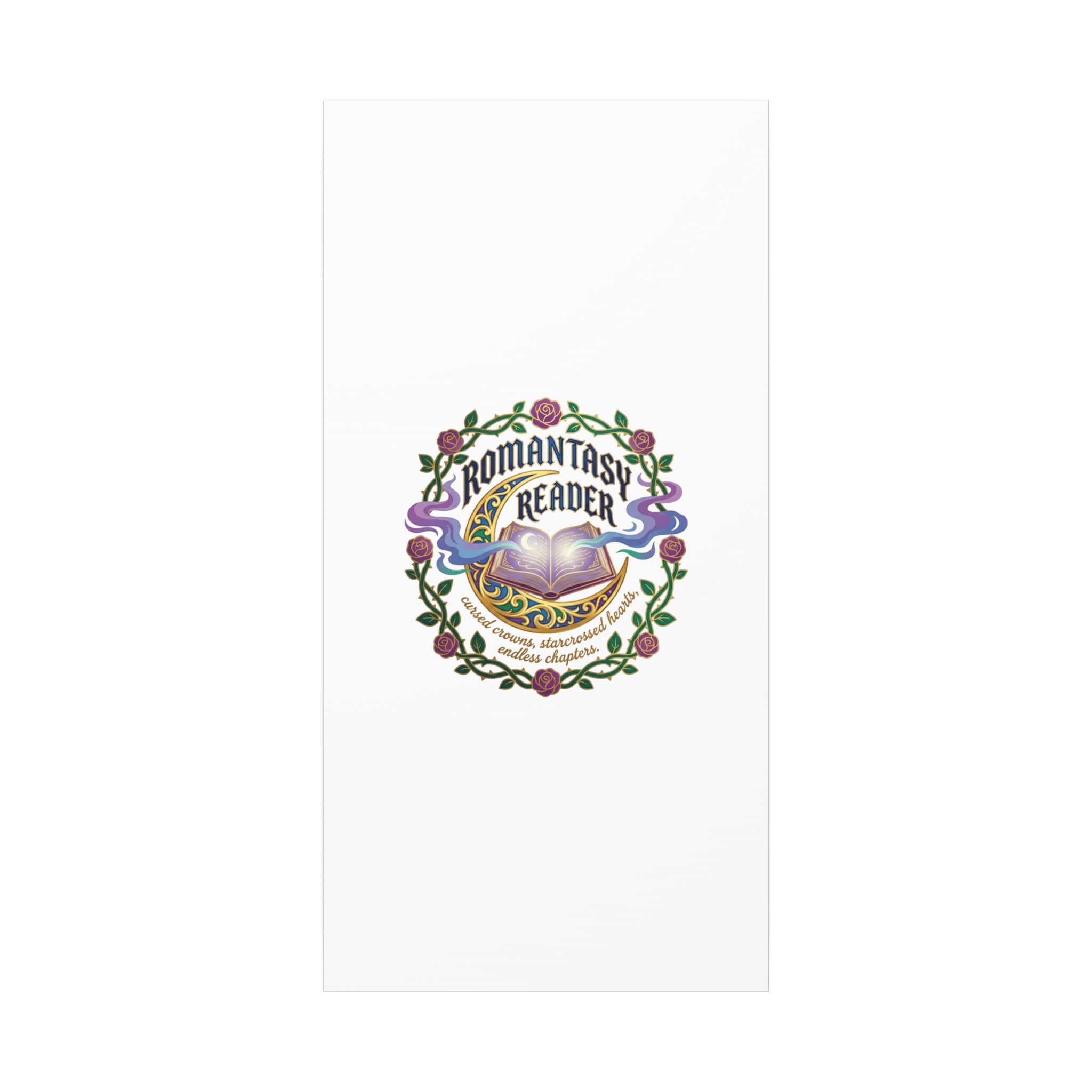 Romantasy Reader Canvas Print | enchanted bookish celestial gothic