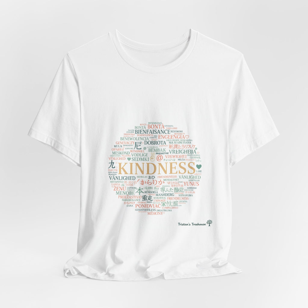 Kindness Word Cloud Tee | Fresh Start Minimalism, reset mode apparel
