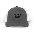 Peace ULP Trucker Cap - Vintage Grey Mesh Snapback Hat