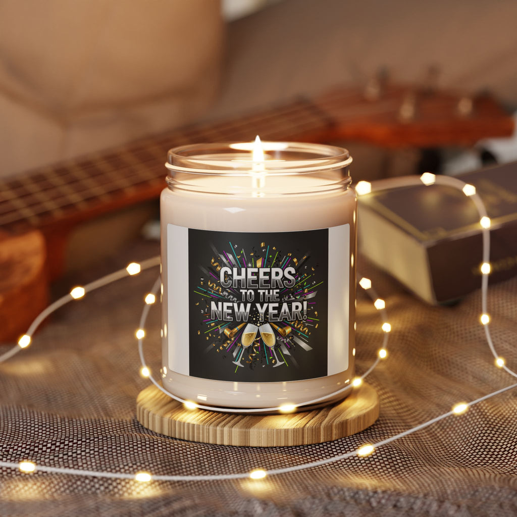 Cheers to the New Year Candle | NYE decor, champagne countdown soy jar
