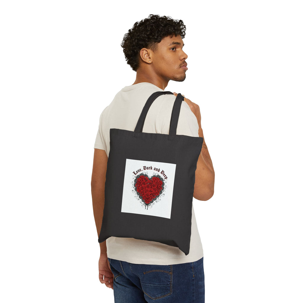 Gothic Romance Heart Tote | 80s Nostalgia, New Romantic Valentine Punk