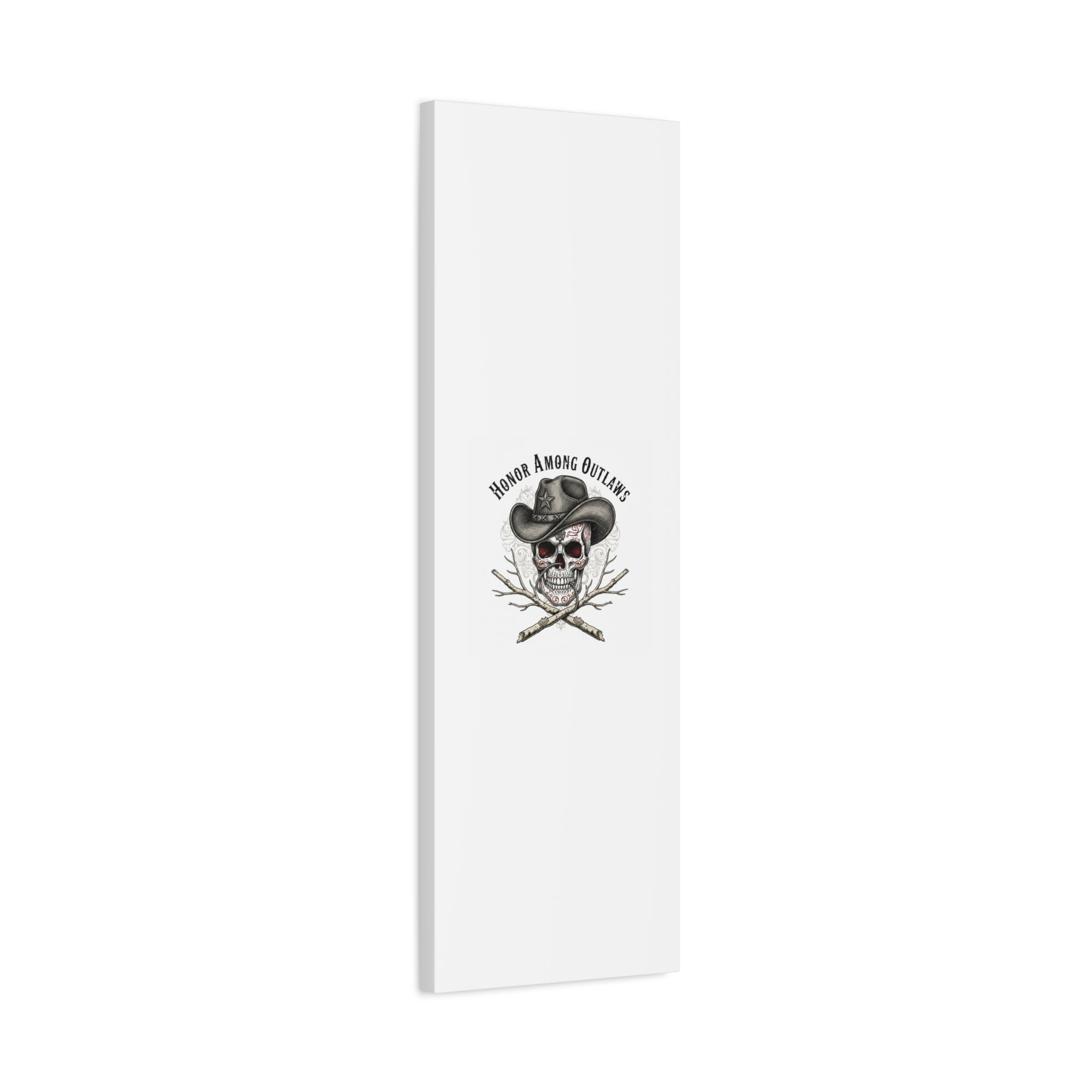 Honor Among Outlaws Canvas | Western Skull Art, Gothic Americana Desert Noir