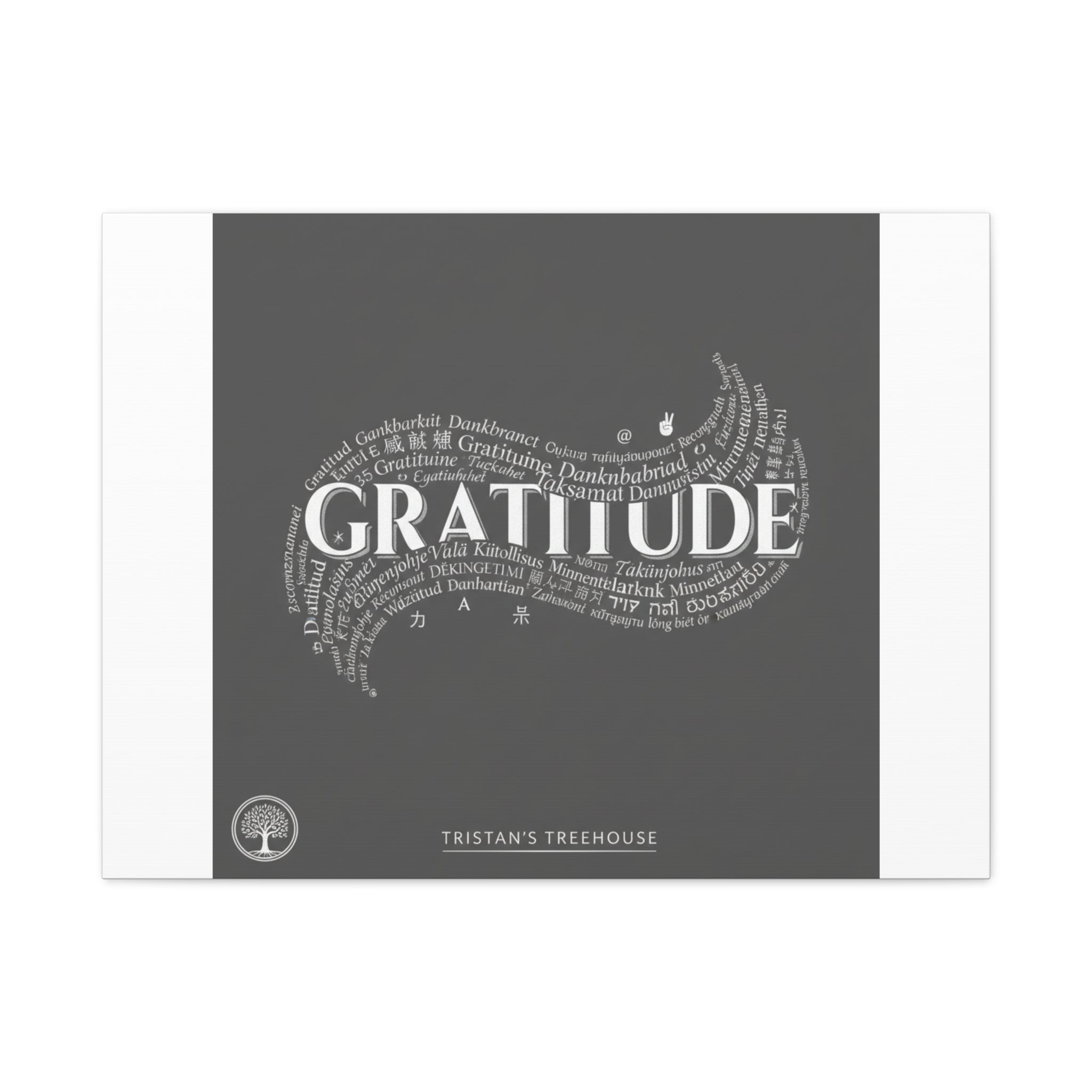 Gratitude Wall Art Matte Canvas | Tiny Treats, sweet uplifting print