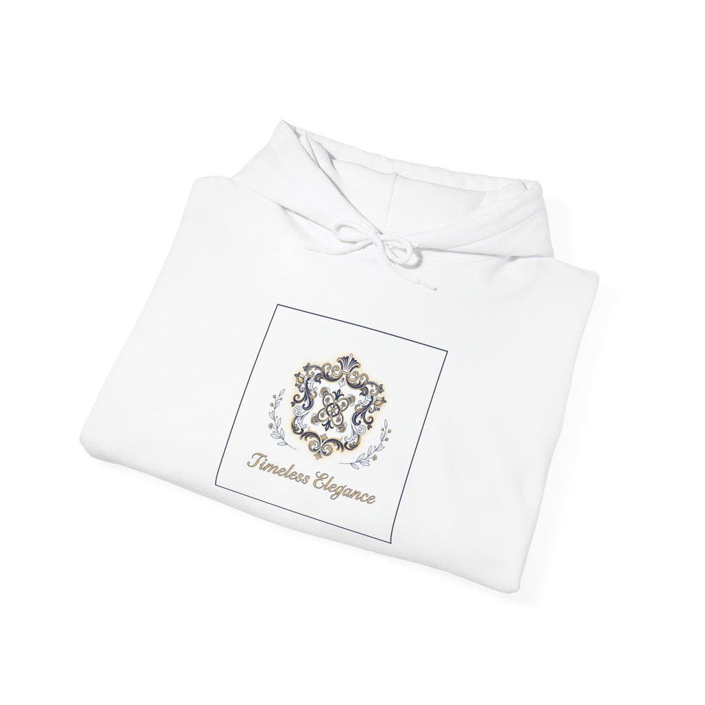 Ornate Brooch Emblem Hoodie | vintage emblem, baroque crest