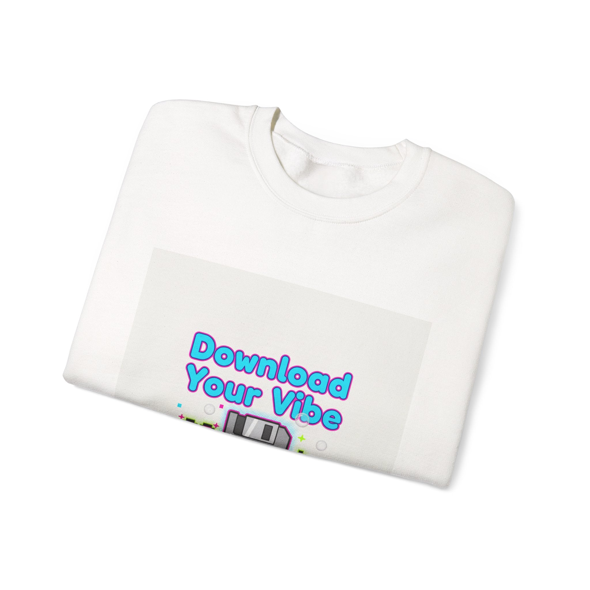 Download Your Vibe Sweatshirt | Y2K retro tech, pixel floppy art