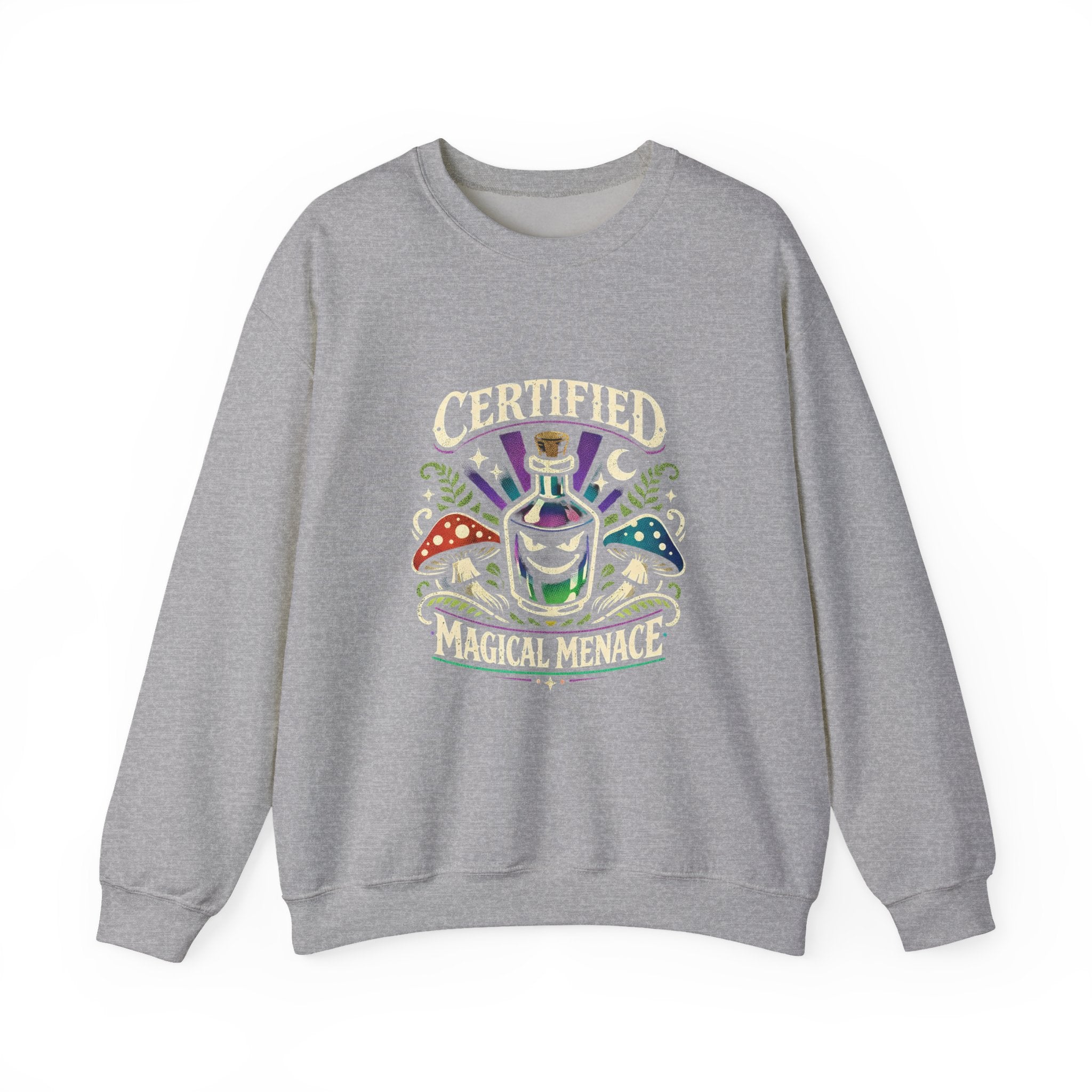 Mushroom Celestial Eye Crewneck | Cottagecore Goblincore Sweatshirt