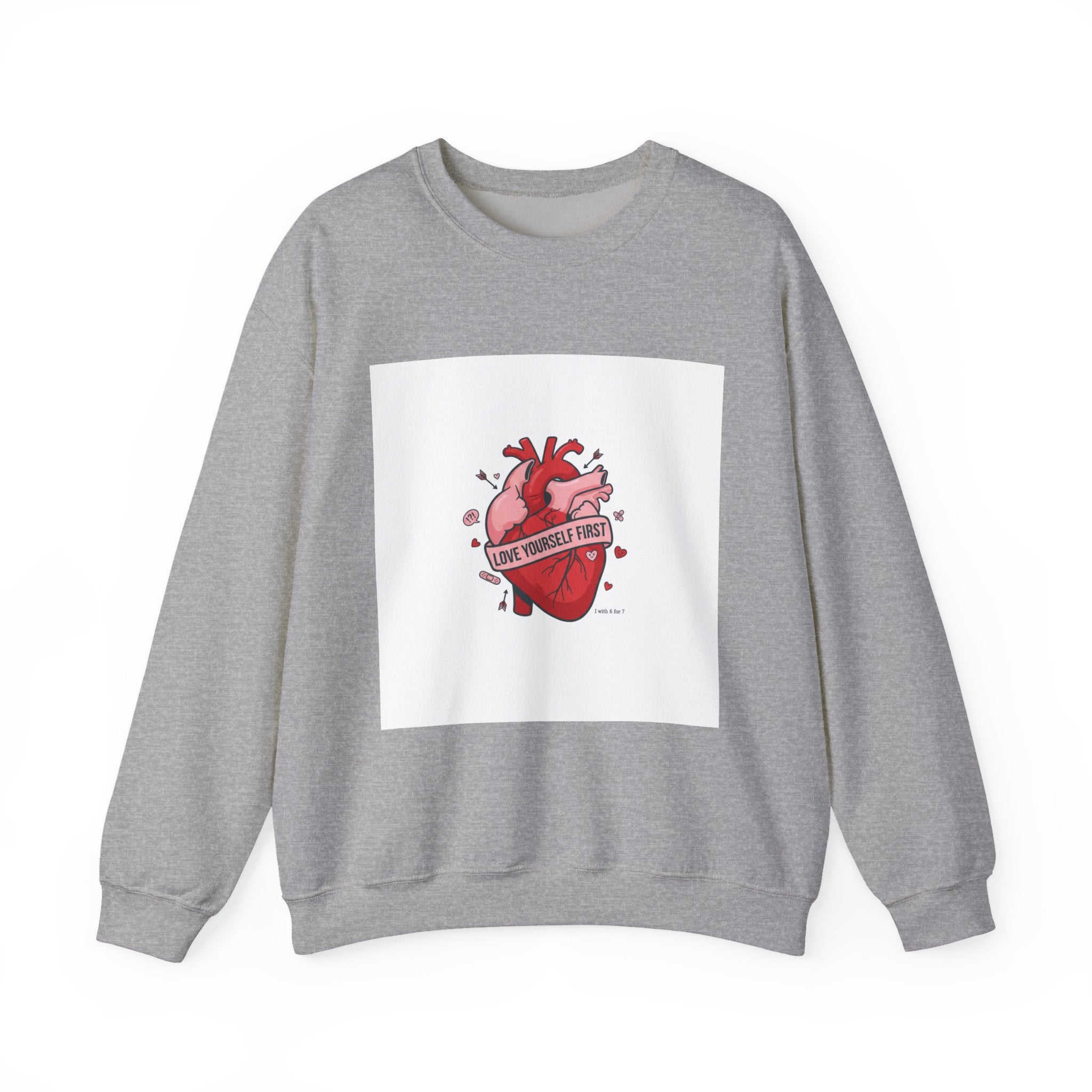 Anatomic Heart Patch Crewneck Sweatshirt | anti love graphic, punk Valentine