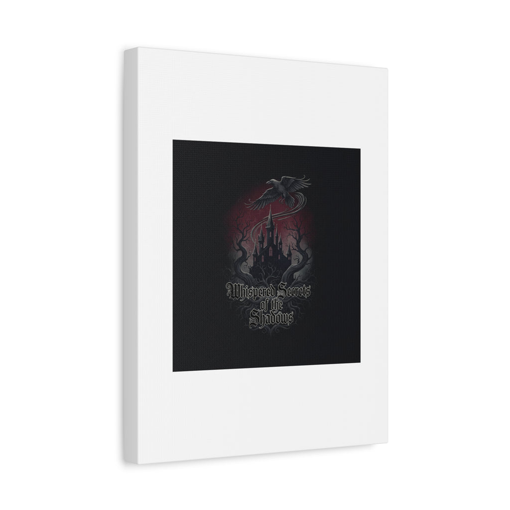 Whispered Secrets of the Shadows Castle Wall Art, Matte Canvas | Gothic Medieval Decor