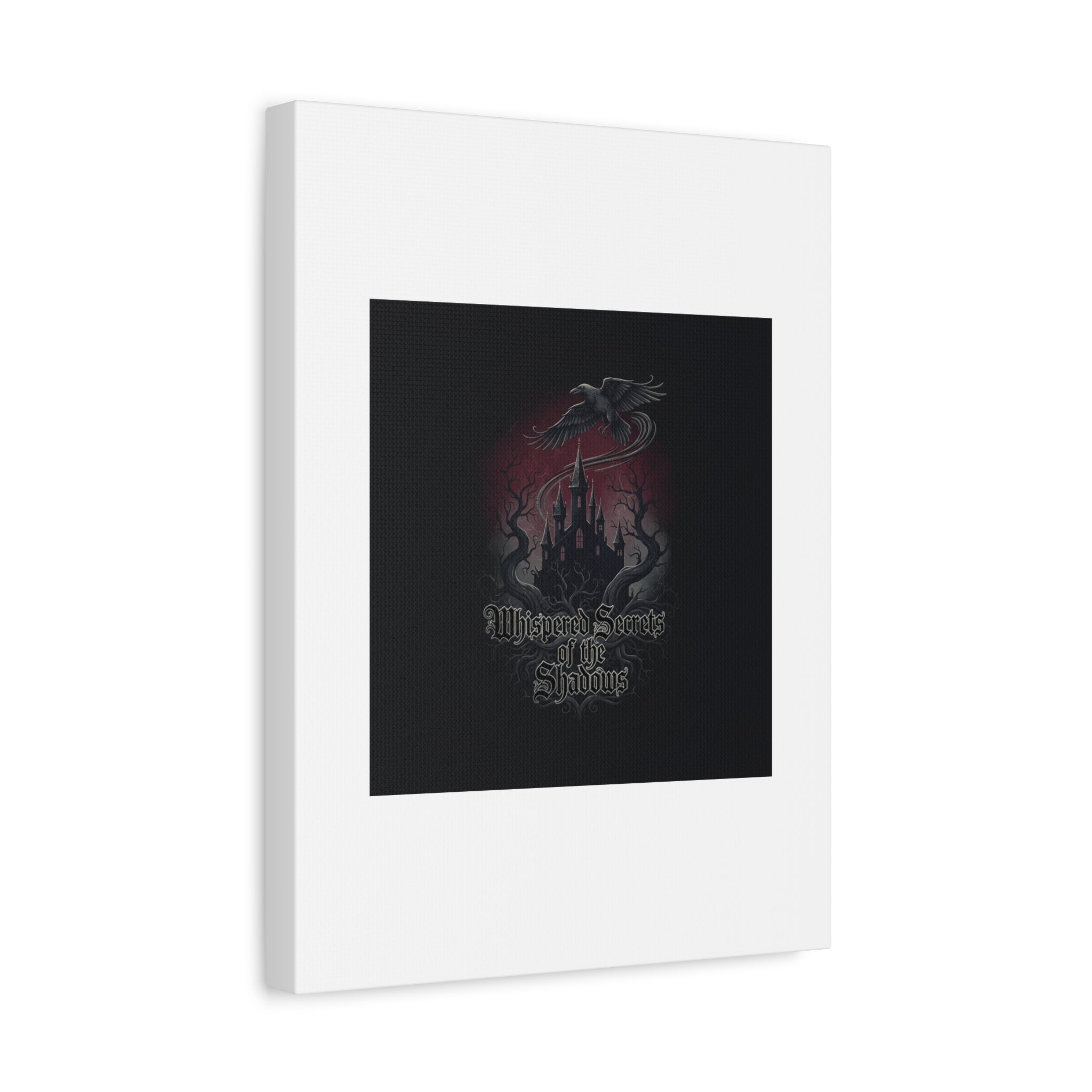 Whispered Secrets of the Shadows Castle Wall Art, Matte Canvas | Gothic Medieval Decor