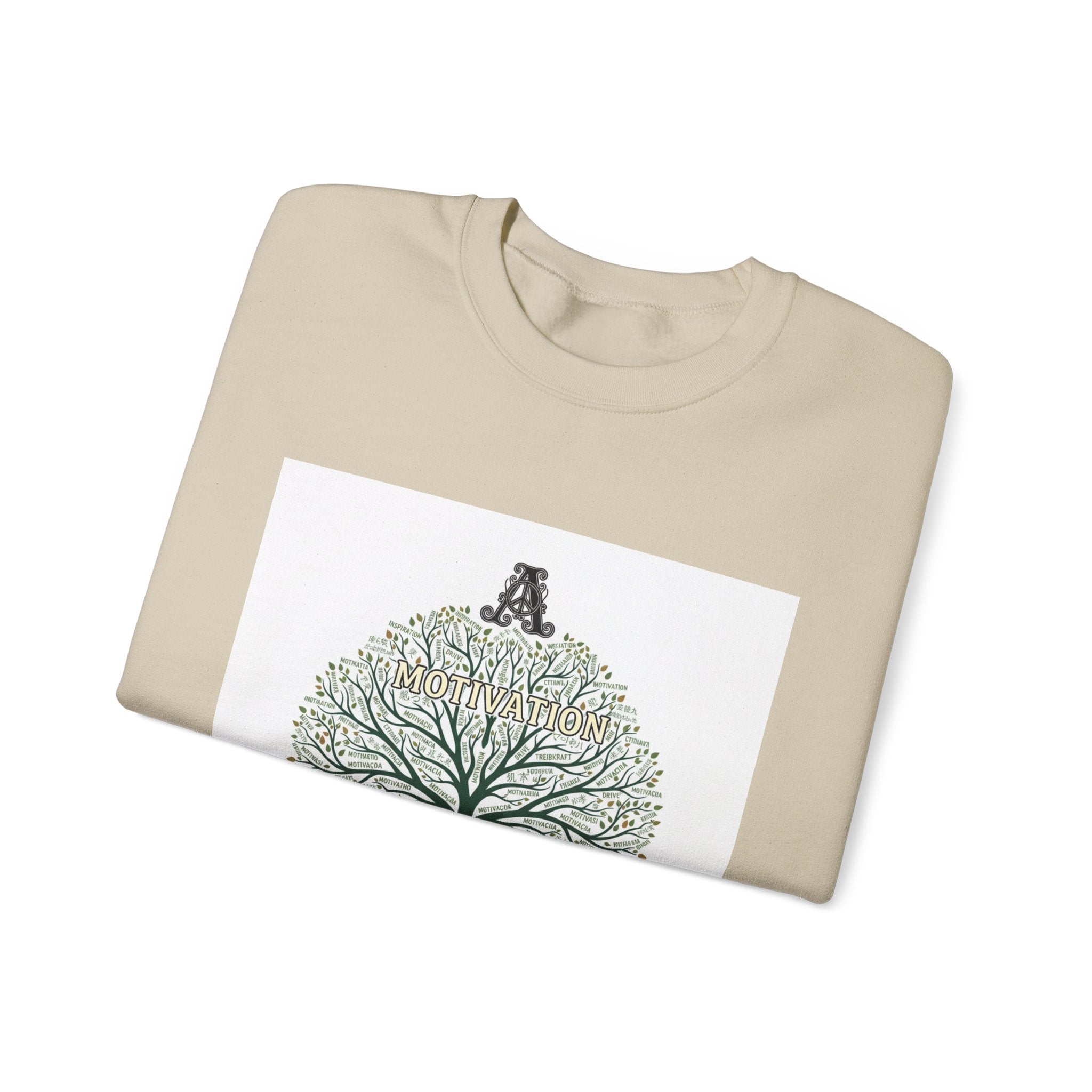 Handwritten Tree Doodle Sweatshirt | sketch aesthetic, handwritten message