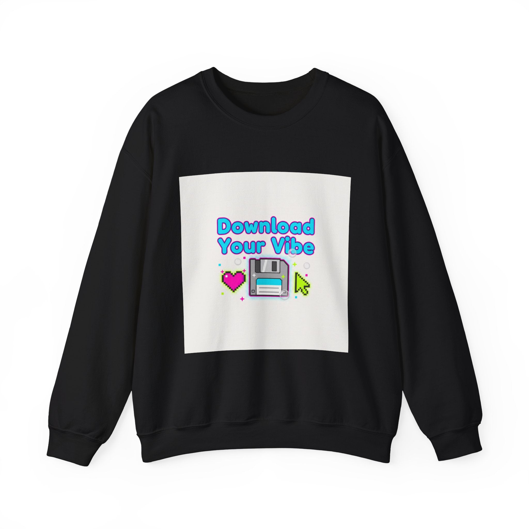 Download Your Vibe Sweatshirt | Y2K retro tech, pixel floppy art