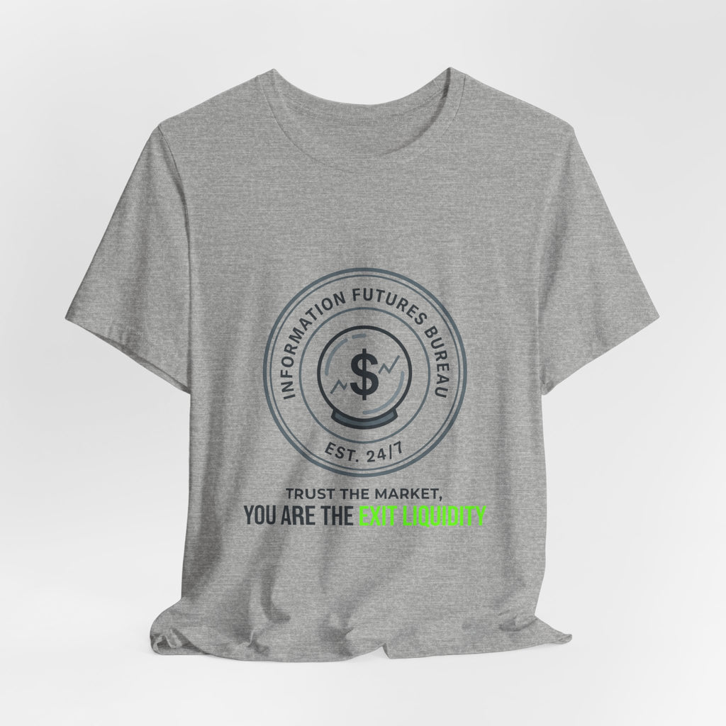 Exit Liquidity Tee | insider trading satire, prediction markets, finance humor