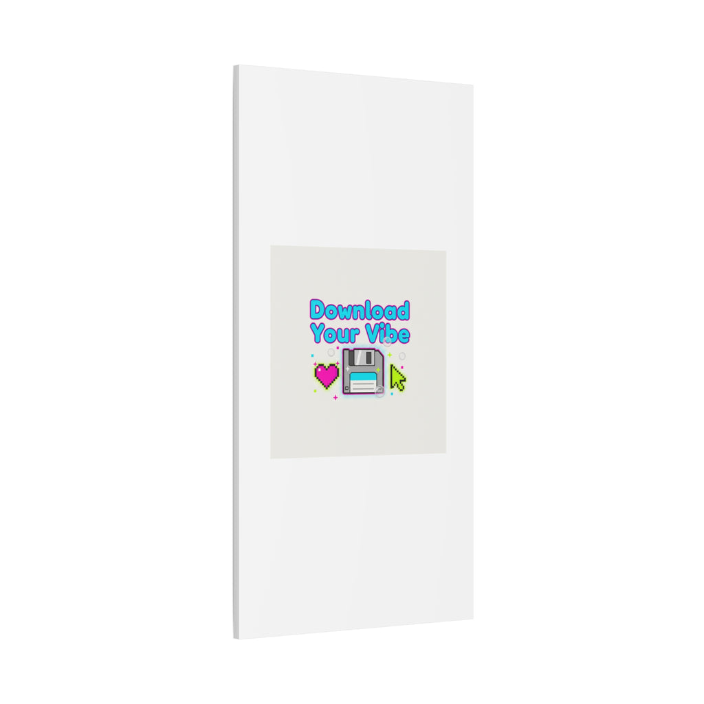 Download Your Vibe Canvas | Y2K Retro Tech, Pixel Floppy Disk Poster