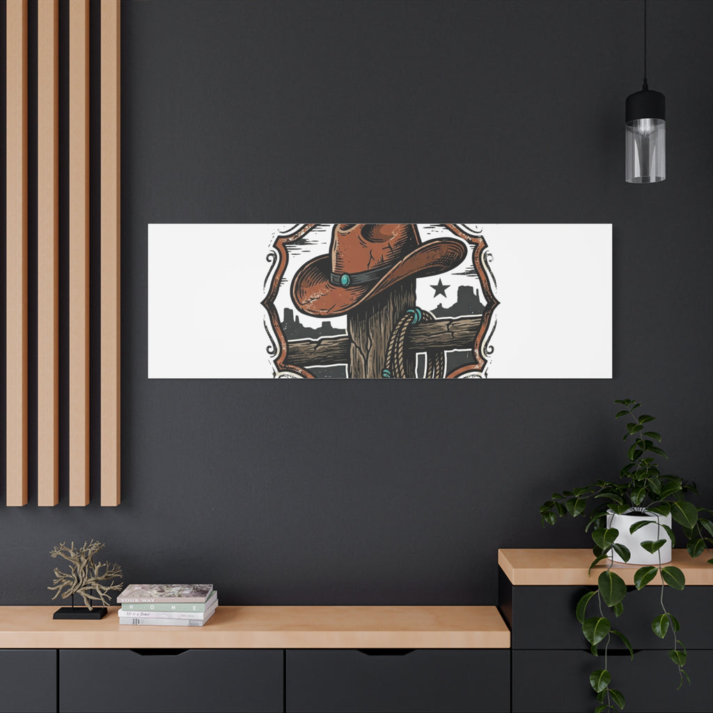 Built on Dust and Honor Canvas | Western cowboy, vintage Americana